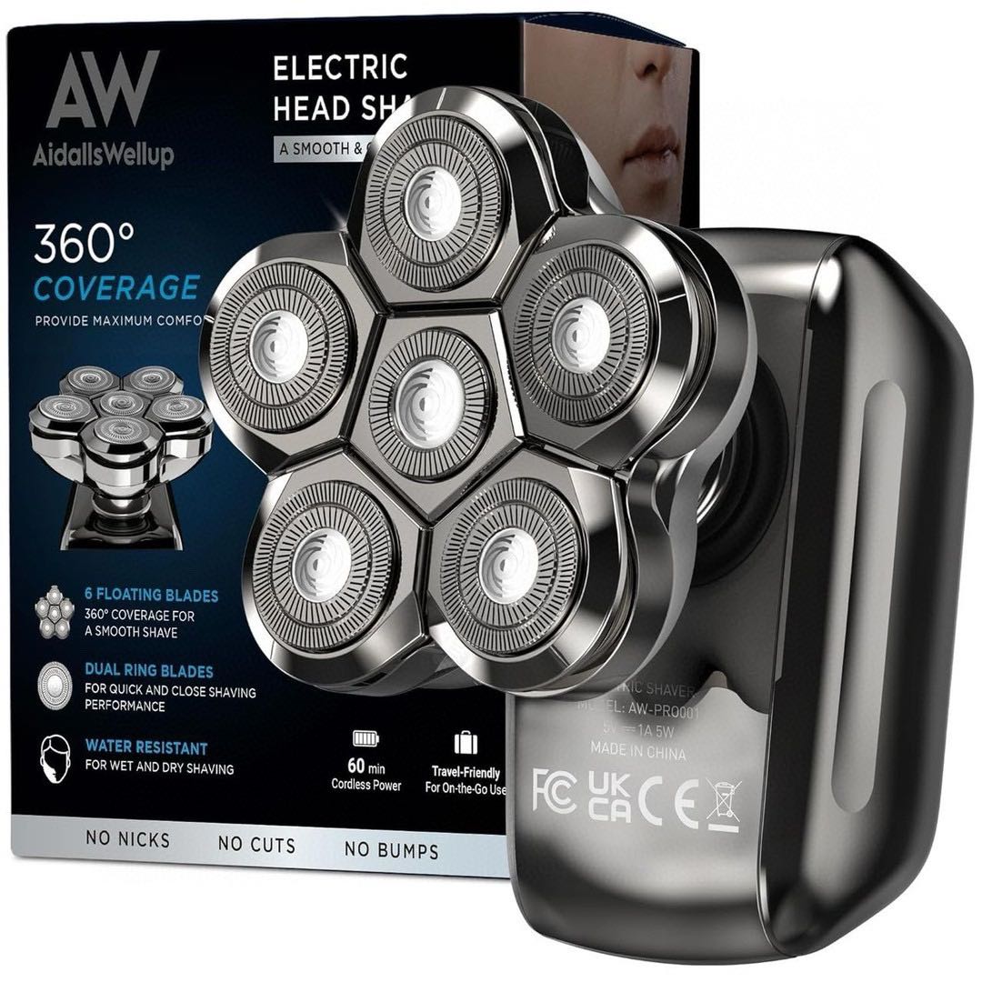 AW men's three-in-one shaver for shaving, shaving and nose hair trimming