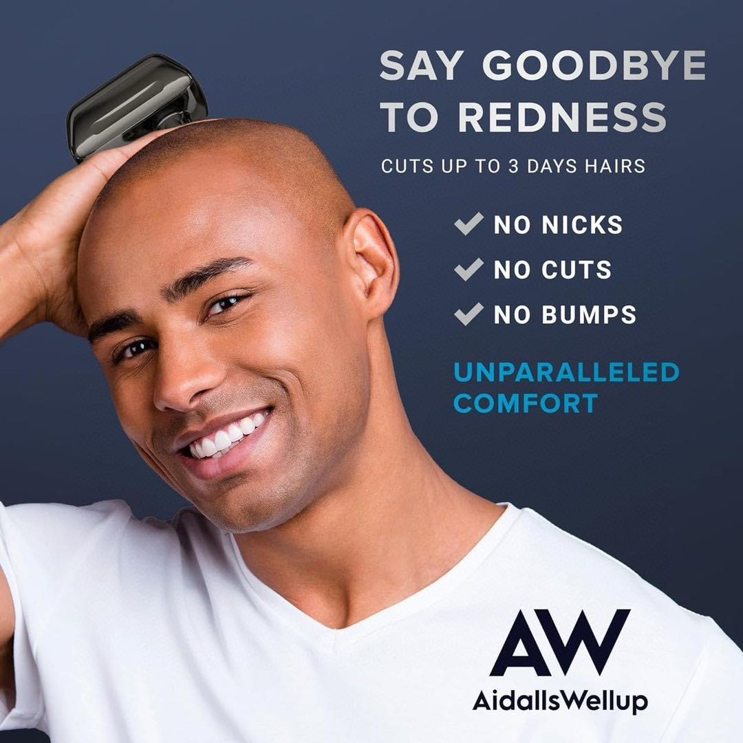 AW men's three-in-one shaver for shaving, shaving and nose hair trimming