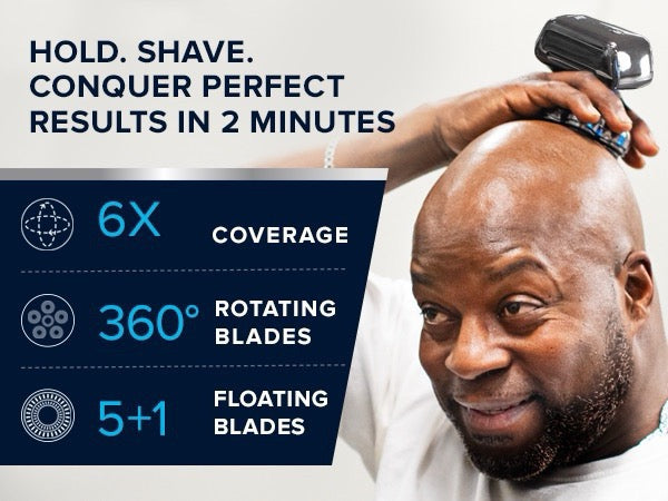 AW men's three-in-one shaver for shaving, shaving and nose hair trimming
